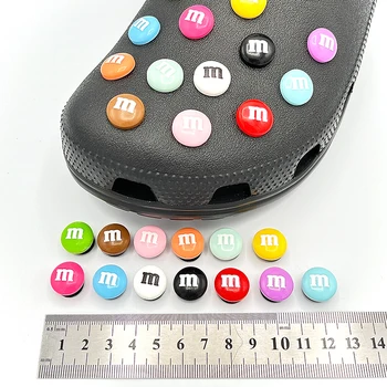 Нови Постъпления Цветни Английски Букви, M Окачване За Обувки Crocs чехли Сабо САМ да Конфигурирате Детски Чехли Бижута За Обувки Аксесоари