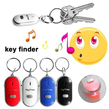 Горещо! Smart Key Finder Анти-загубени Сензори Свирка Ключодържател Тракер LED С Локатором Пляска Свирка
