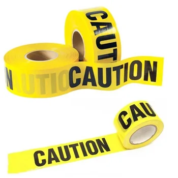 Полиетилен За Еднократна Употреба На Предупредителен Лента Жълт Предупредителен Колан