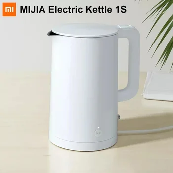 Xiaomi Mijia Electric Kettle 1S Бързо Горещо Кипи От Неръждаема Стомана Интелигентен Контрол на температурата Против Прегряване Кана Кана 1.7 Л